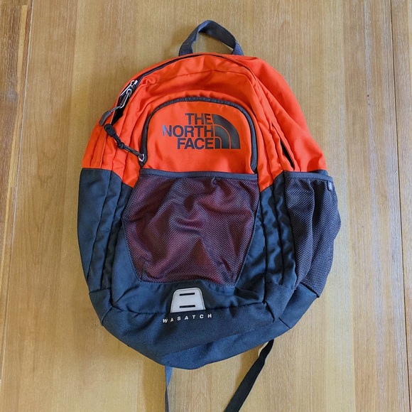 The North Face Orange Wasatch Backpack